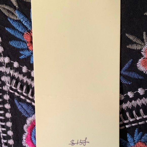 Johnny Was Black Embroidered Top - Picture 4 of 4